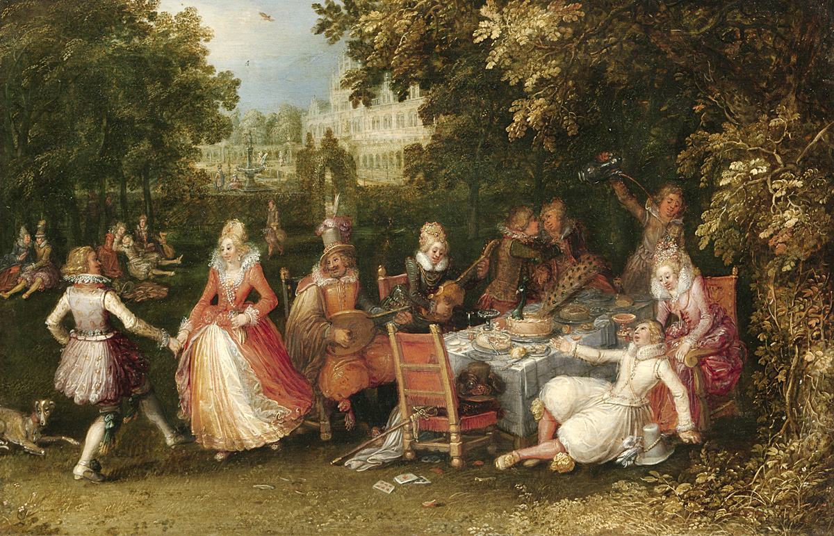the outdoor party